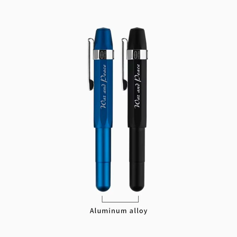 Delike Alpha Aluminum Alloy Fountain Pen – Compact Design, Bent Nib, Rotating Ink Cartridge System, Smooth Writing Pen - Image 5