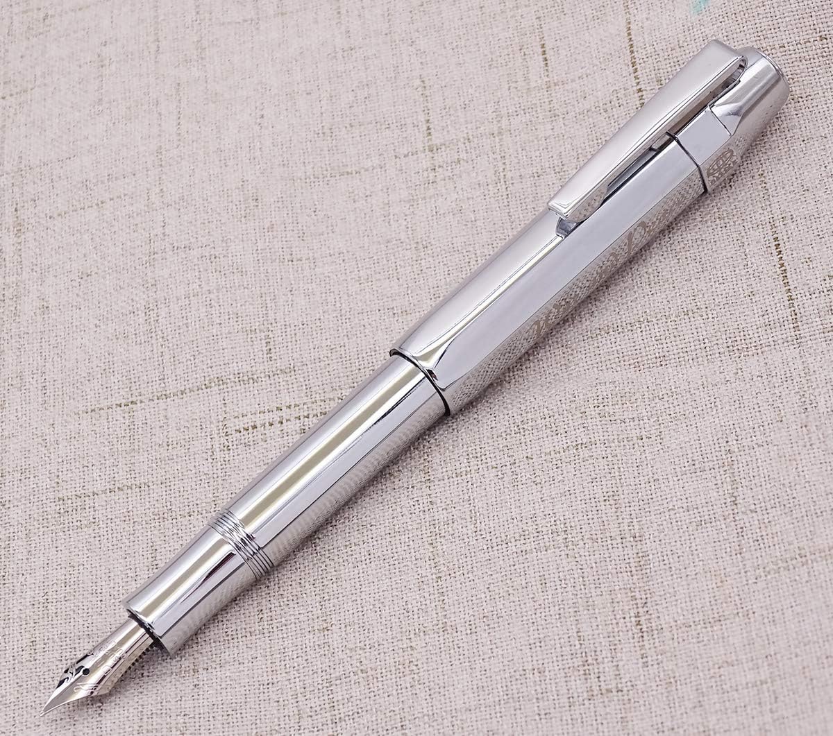 Delike Small Fude Fountain Pen – Fine-Medium Nib, Pocket-Sized Business Pen with Converter - Image 3