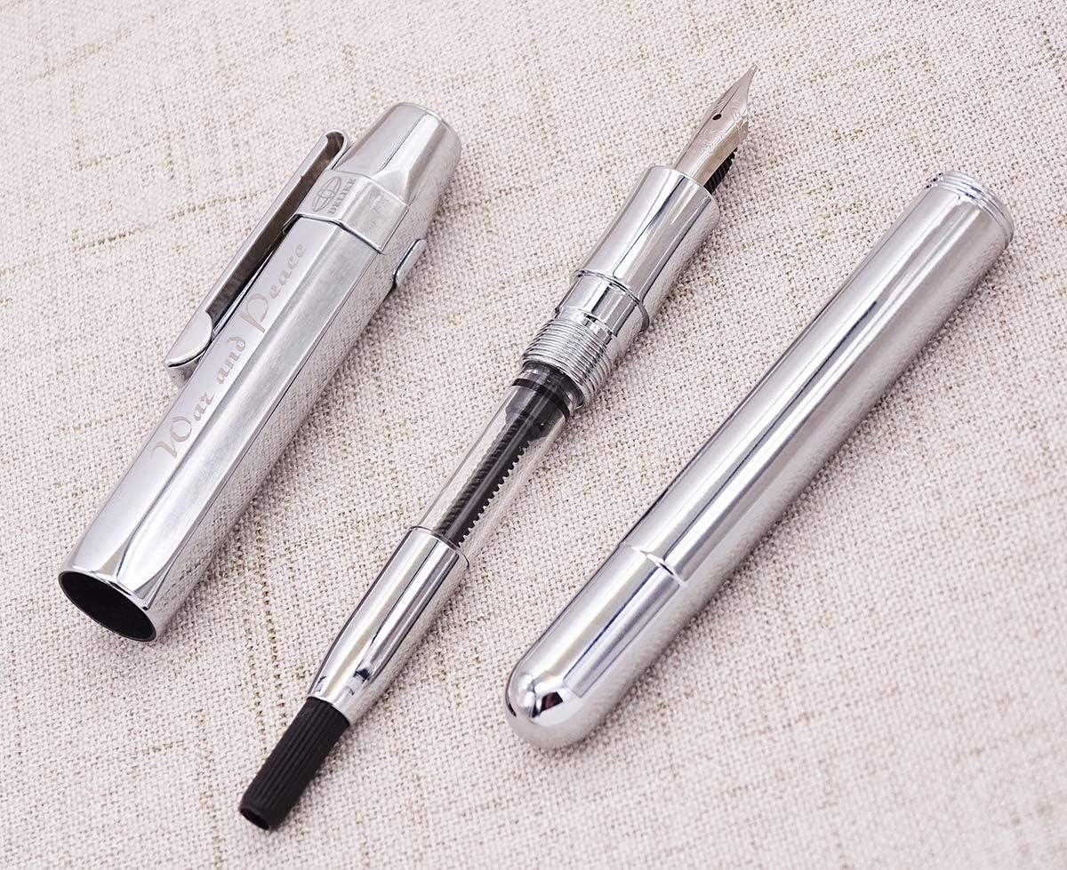 Delike Small Fude Fountain Pen – Fine-Medium Nib, Pocket-Sized Business Pen with Converter - Image 4
