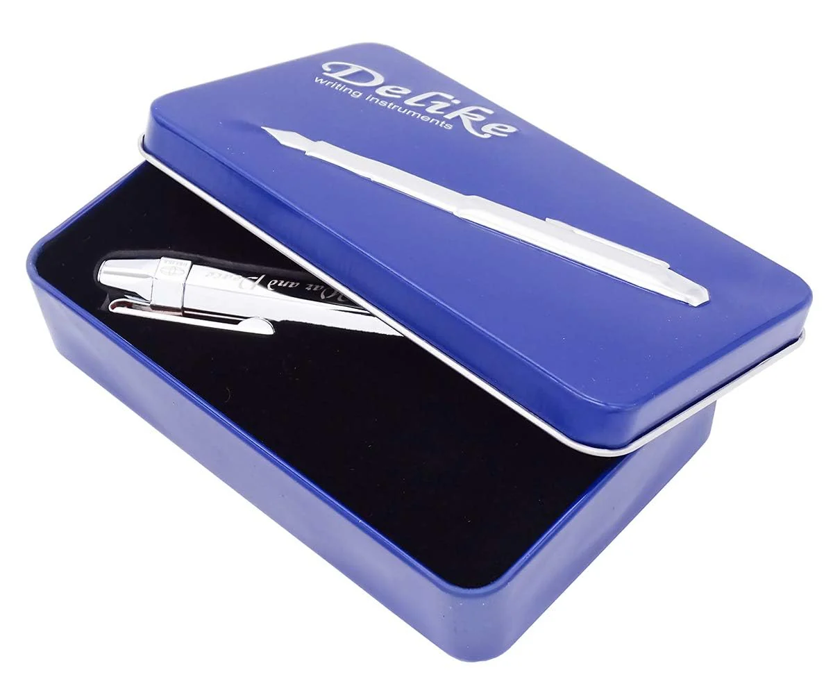 Delike Small Fude Fountain Pen – Fine-Medium Nib, Pocket-Sized Business Pen with Converter - Image 6
