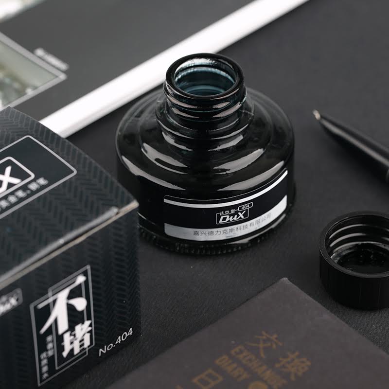 DUX 50ml Fountain Pen Ink – Non-Carbon, Quick-Drying, Smudge-Free (Black / Blue / Blue-Black / Red) - Image 9