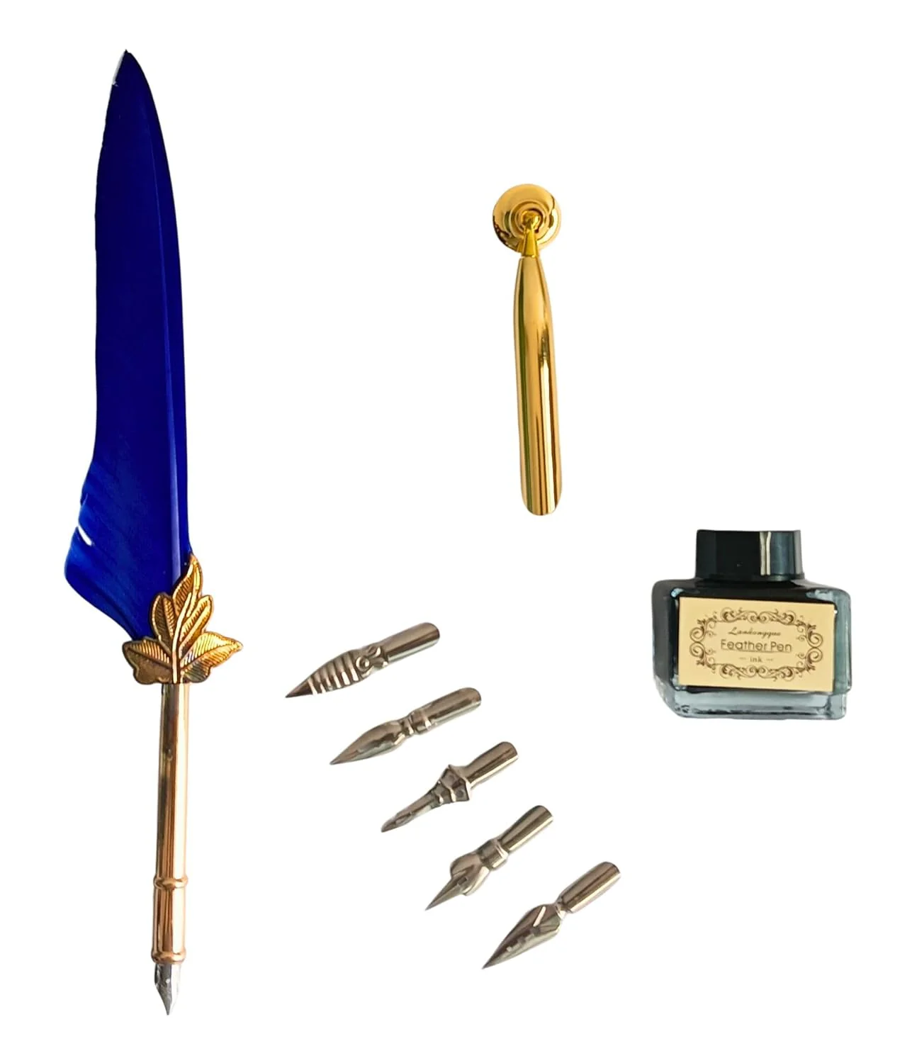 Feather Quill Pen and Ink Set – Antique Calligraphy Dip Pen with 5 Extra Nibs, Vintage Writing & Calligraphy Set - Image 26