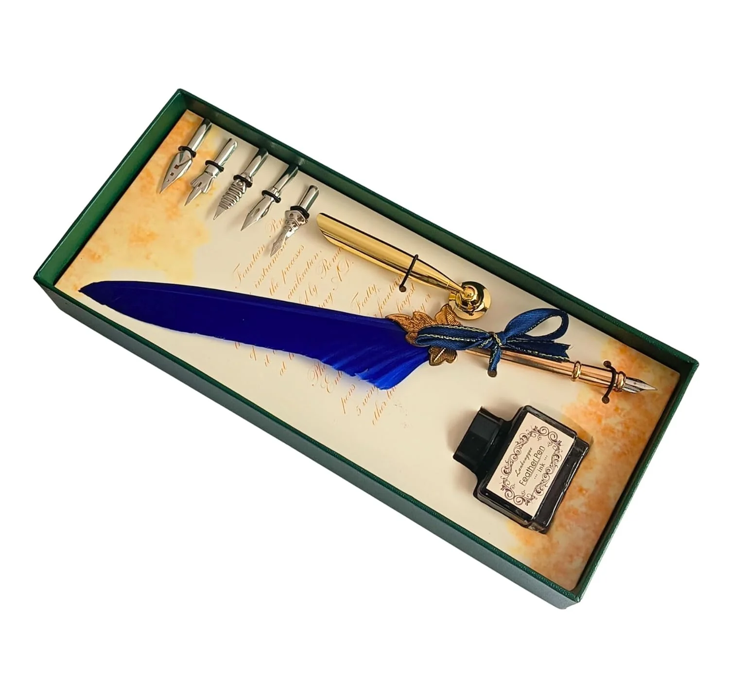 Feather Quill Pen and Ink Set – Antique Calligraphy Dip Pen with 5 Extra Nibs, Vintage Writing & Calligraphy Set - Image 27