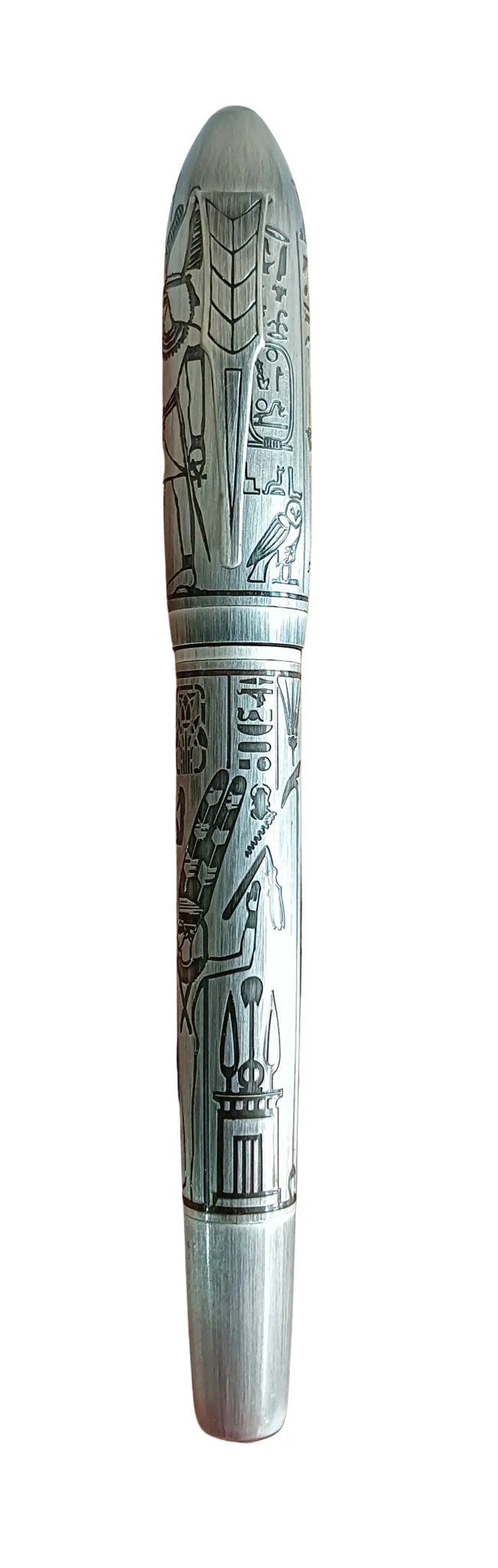 Fuliwen Egyptian Engraved Fountain Pen – Antique Metal Finish Medium Nib Writing Pen - Image 7