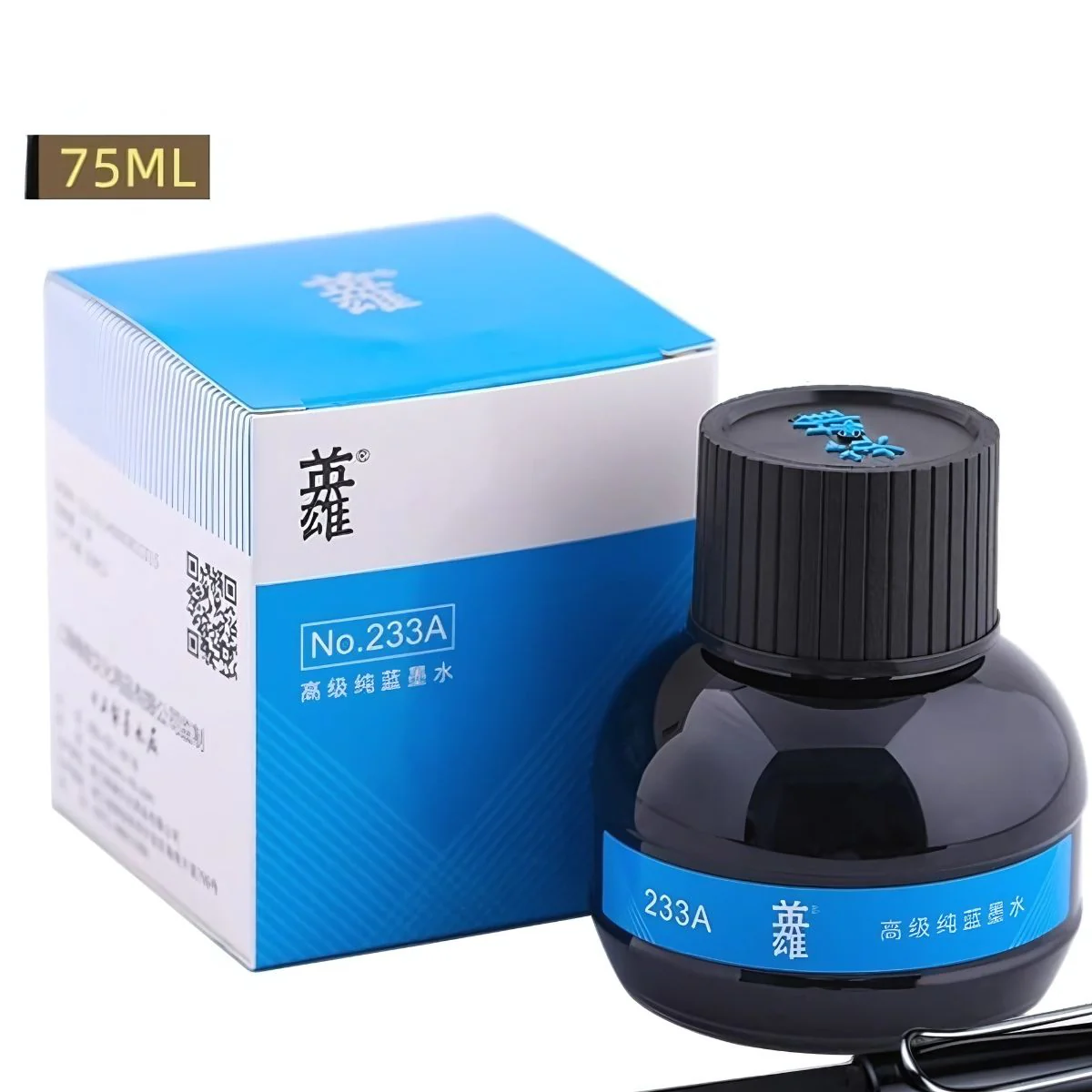 Hero 233A (Blue, 75ml) & 234A (Black, 70ml) Fountain Pen Ink Bottle – Non-Carbon, Quick-Drying, Smooth Flow for Fountain Pens, Calligraphy & Office Use - Image 5