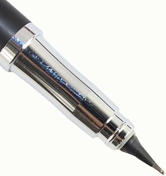 Hero 3266 Black All-Rounder Fountain Pen with 360° Smooth Nib and Fixed Converter – Chrome Trim Design - Image 3