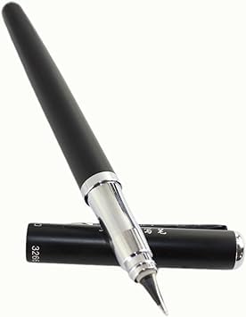 Hero 3266 Black All-Rounder Fountain Pen with 360° Smooth Nib and Fixed Converter – Chrome Trim Design - Image 4