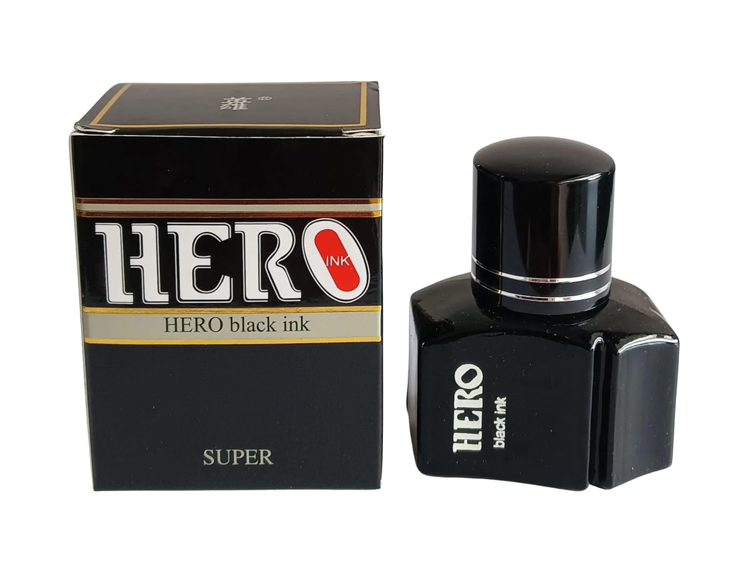Hero 400 Fountain Pen Ink Bottle – 25ml Pure Black, Non-Carbon Ink for Fountain Pens, Dip Pens & Calligraphy – Quick Dry, Smudge-Free, Safe for Nibs - Image 5