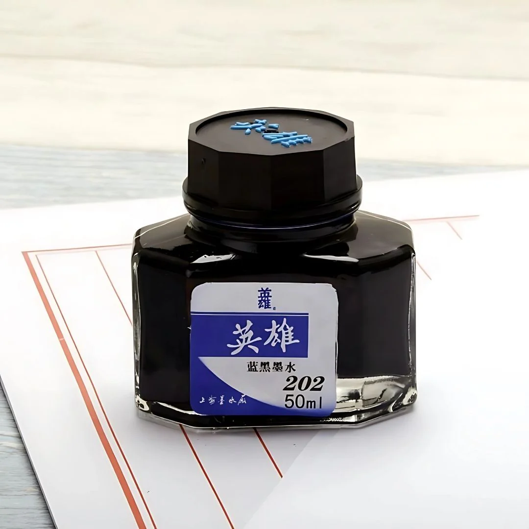 Hero 50ML Fountain Pen Ink – Non-Carbon, Smooth Writing, Professional Quality Ink Bottle (Red / Blue / Black / Blue-Black) - Image 2