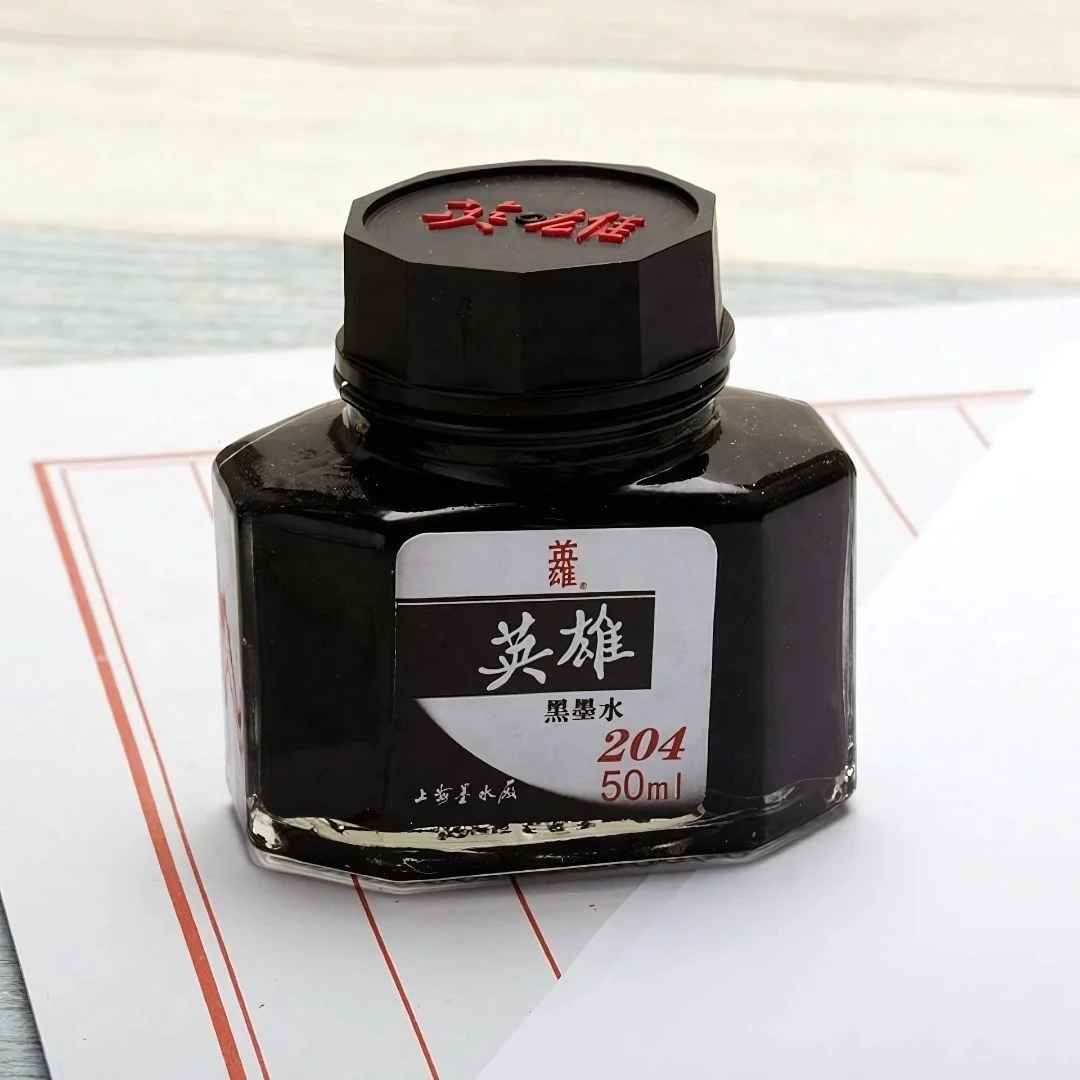 Hero 50ML Fountain Pen Ink – Non-Carbon, Smooth Writing, Professional Quality Ink Bottle (Red / Blue / Black / Blue-Black) - Image 4