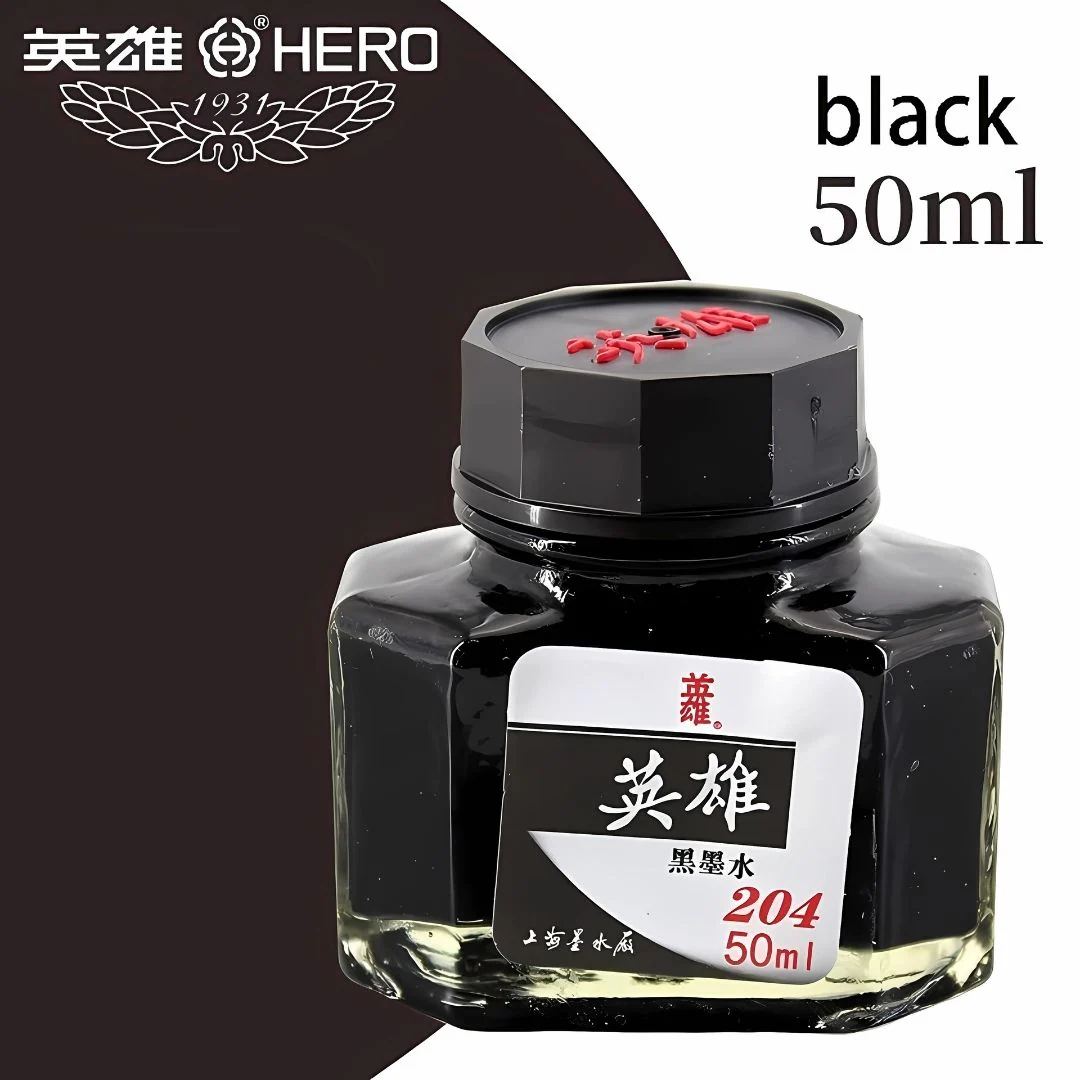 Hero 50ML Fountain Pen Ink – Non-Carbon, Smooth Writing, Professional Quality Ink Bottle (Red / Blue / Black / Blue-Black) - Image 9