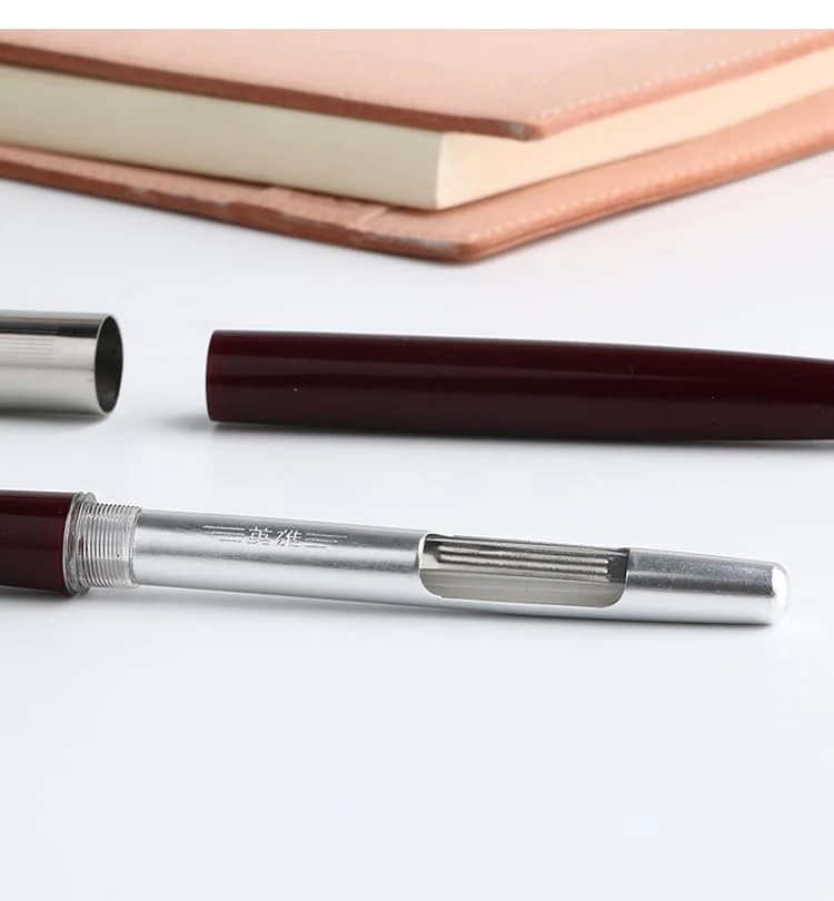 Hero 616 Fountain Pen with Iridium Extra-Fine 0.3mm Nib – Silver Cap, Smooth Writing, Lightweight Design with Converter – Available in Black, Green & Maroon - Image 10