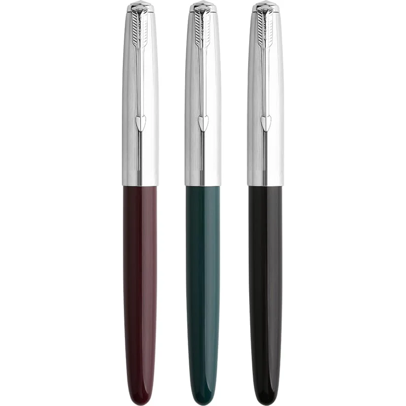 Hero 616 Fountain Pen with Iridium Extra-Fine 0.3mm Nib – Silver Cap, Smooth Writing, Lightweight Design with Converter – Available in Black, Green & Maroon - Image 3