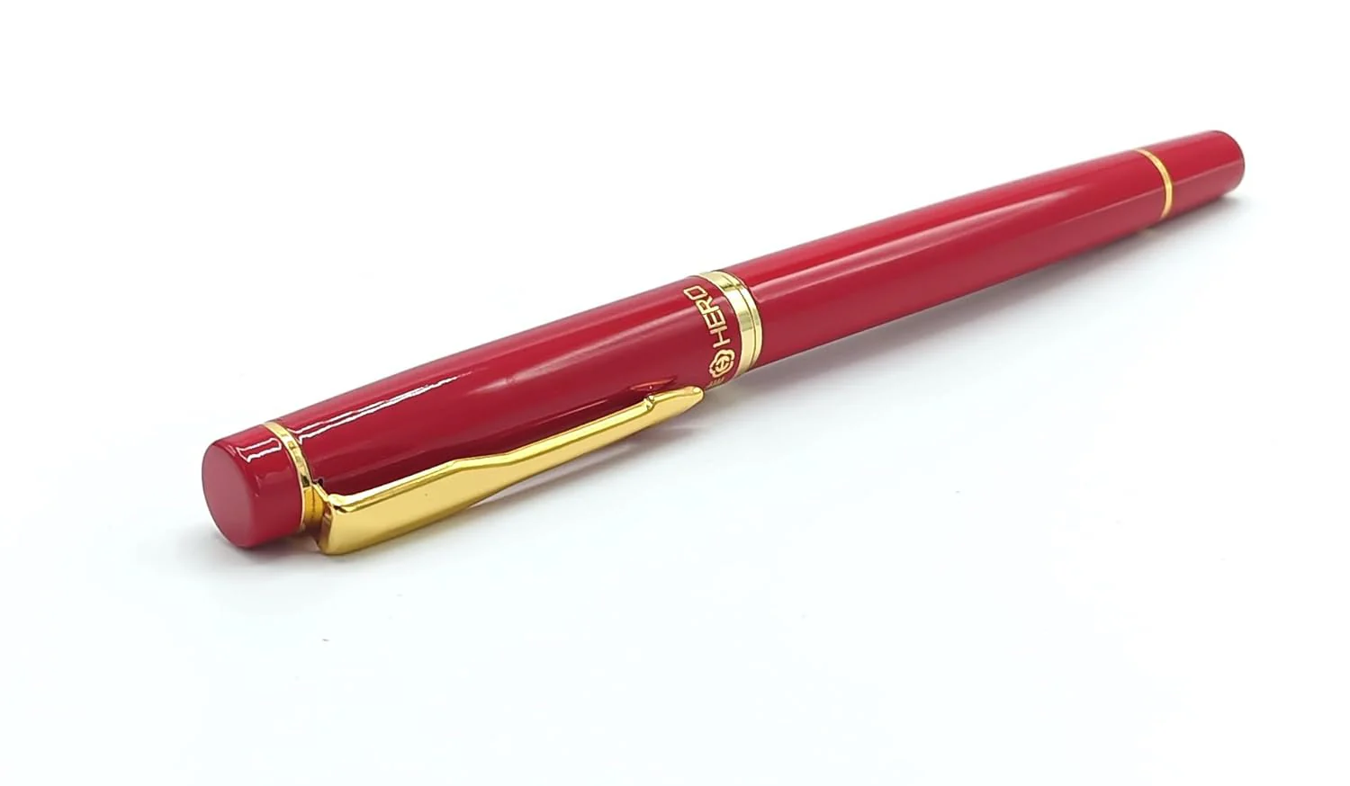 Hero 9320 Red Fountain Pen with 0.38mm Extra-Fine Nib and Gold Trims – Includes Ink Converter, Perfect for Office and Students - Image 9