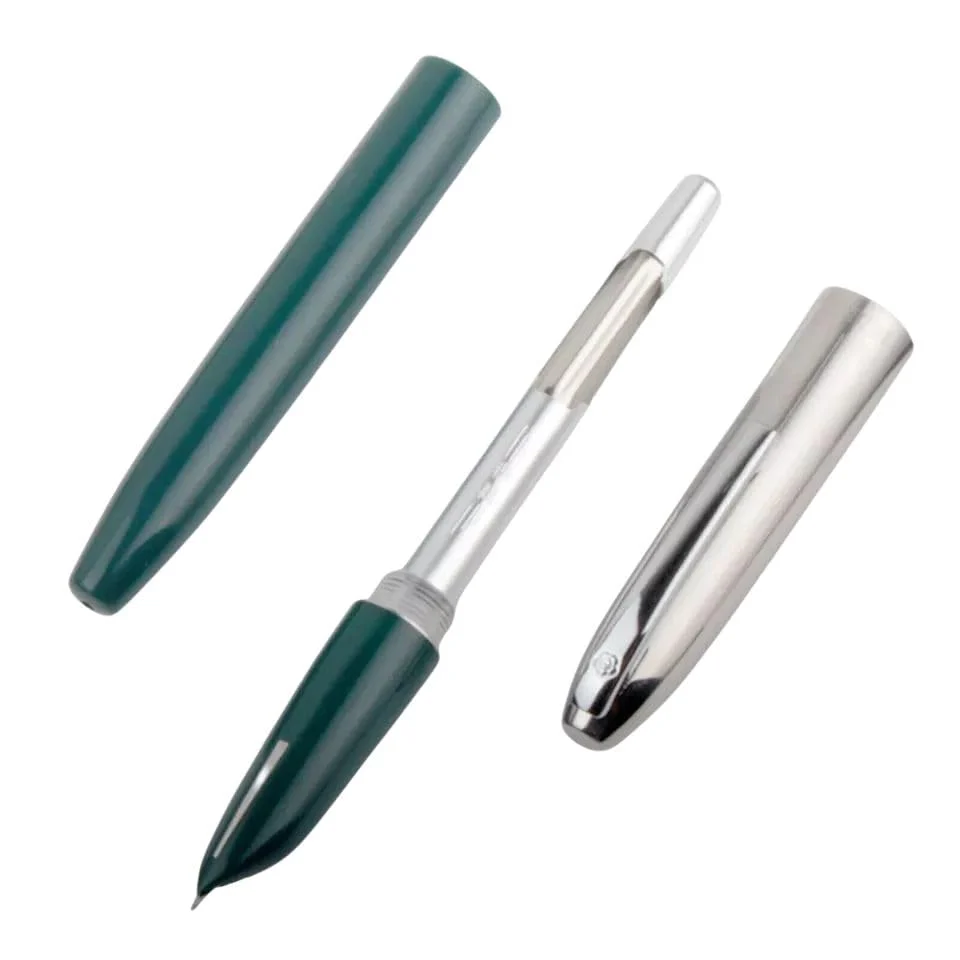 Hero Original 565 Fountain Pen – Dark Green, Extra Fine Nib, Stainless Steel Cap, Arrow Mark Clip – Ideal for School, Home, and Office Use - Image 3