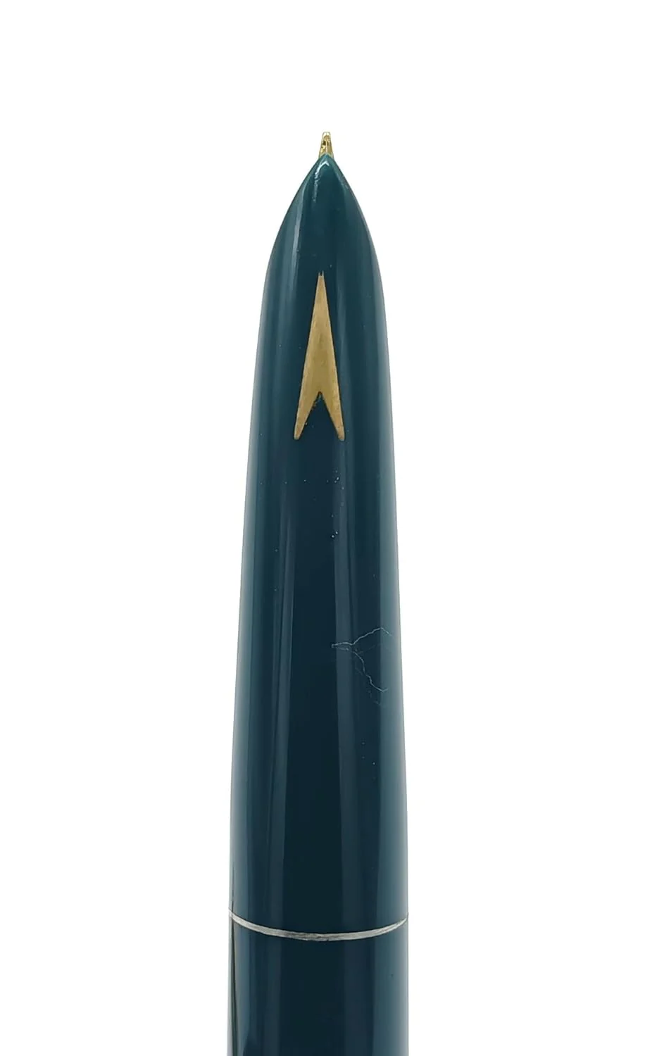 Hero Pen 330 Original Fountain Pen – Iridium Tipped Fine Nib, Gold Cap, Green Body - Image 3