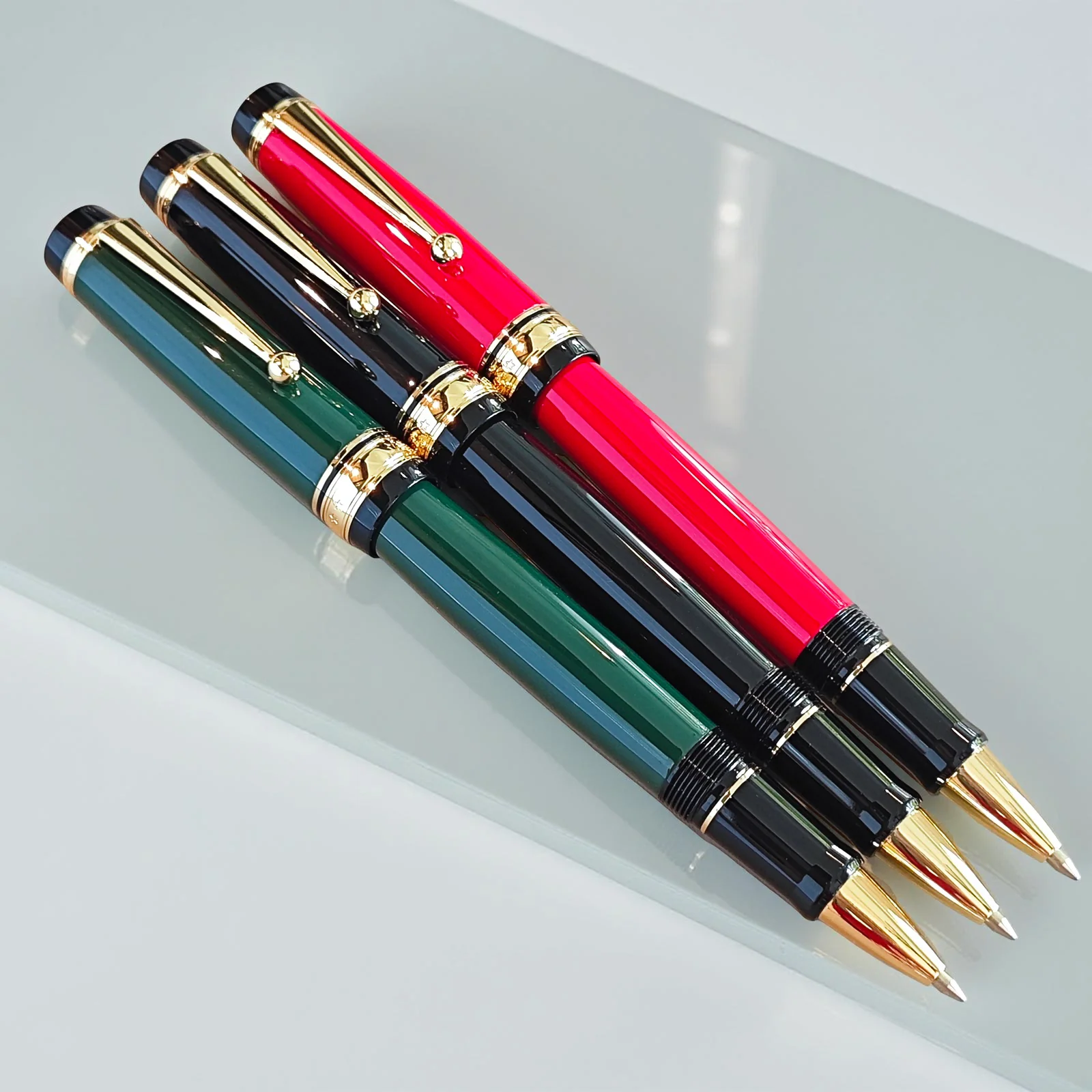 J 845,Medium Size Metal Body,0.7 MM Roller Ball Pen - Image 4