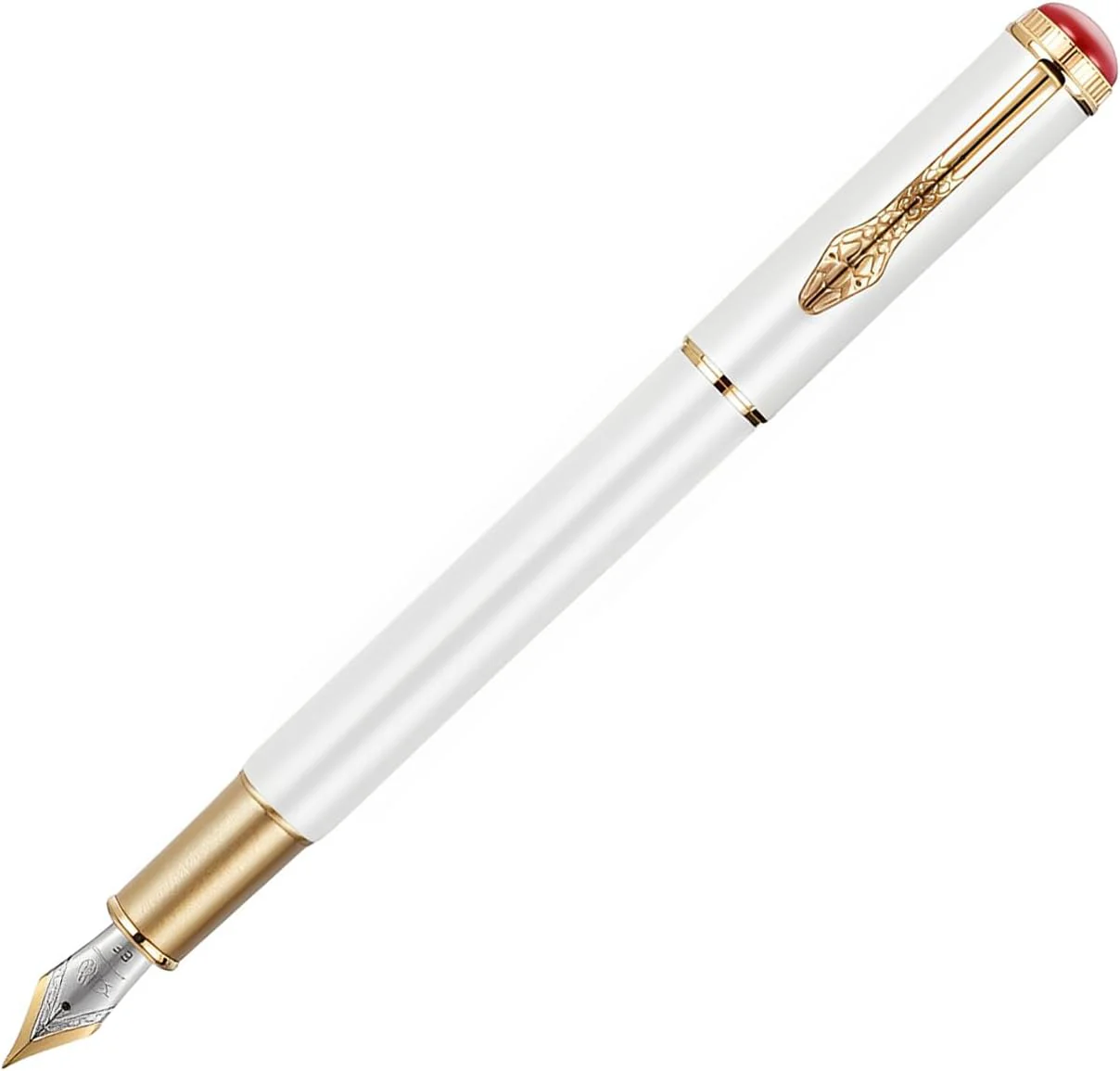Jinhao 025 Fountain Pen Extra Fine Nib – Retro Snake Clip Design, Smooth Writing Metal Pen with Ink Converter – Calligraphy & Daily Writing Gift for Collectors & Writers - Image 3