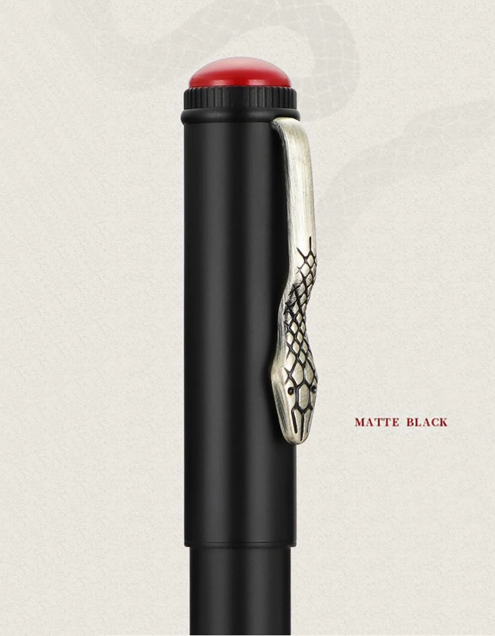 Jinhao 025 Fountain Pen Fine Nib – Retro Snake Clip Design, Smooth Writing Metal Pen with Ink Converter – Calligraphy & Daily Writing Gift for Collectors & Writers - Image 7