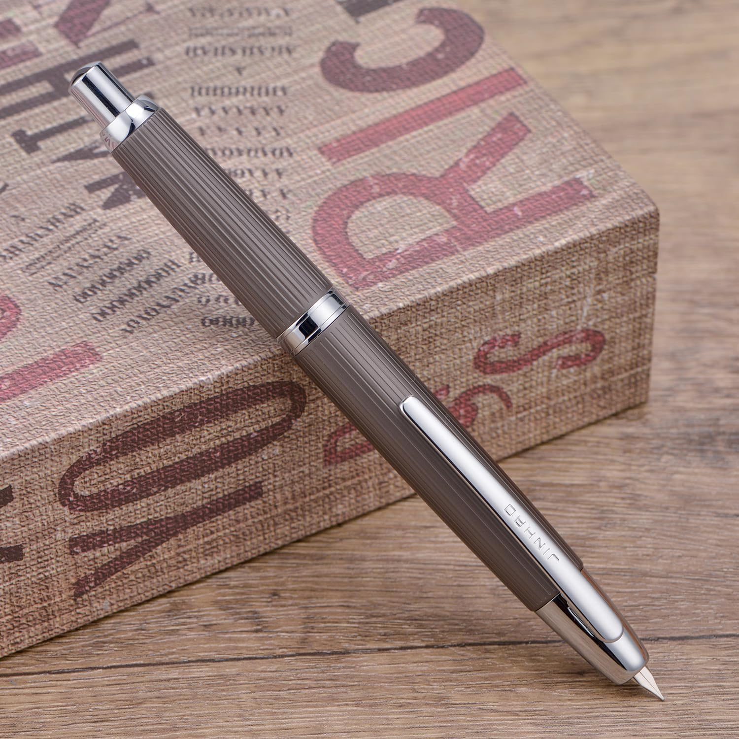 Jinhao 10 Capless Fountain Pen with Box, Retractable Fine Nib with Converter Set, Clip Version, Metal Body - Image 10