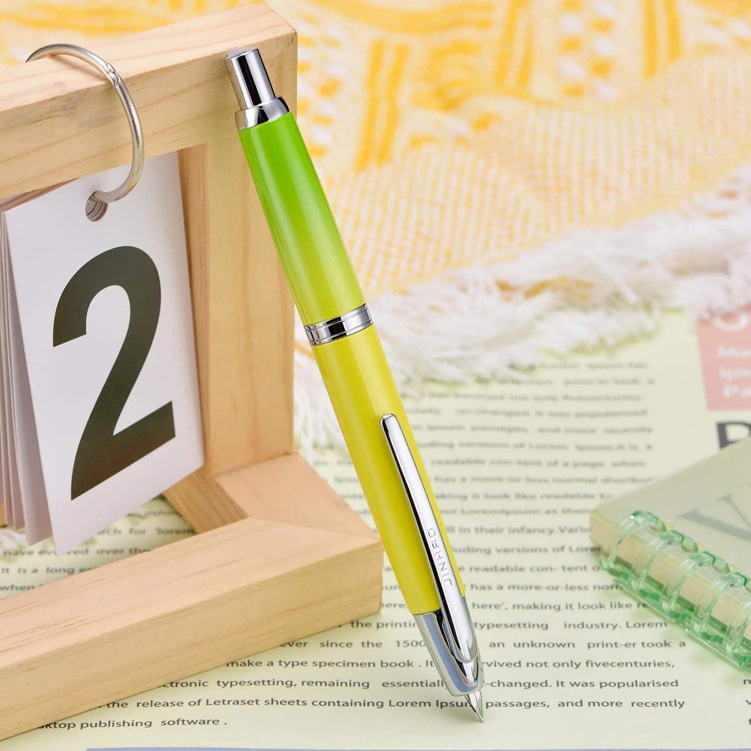 Jinhao 10 Capless Fountain Pen with Box, Retractable Fine Nib with Converter Set, Metal Body, Silver Clip Version - Image 17