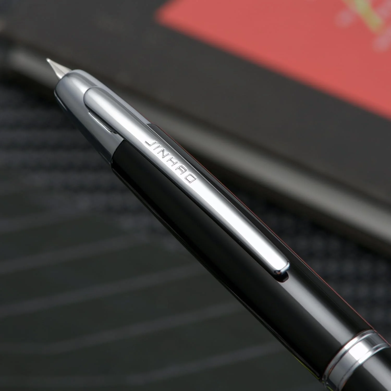 Jinhao 10 Capless Fountain Pen with Box,Retractable Fine Nib with Ink Converter Set (Silver Clip) - Image 33