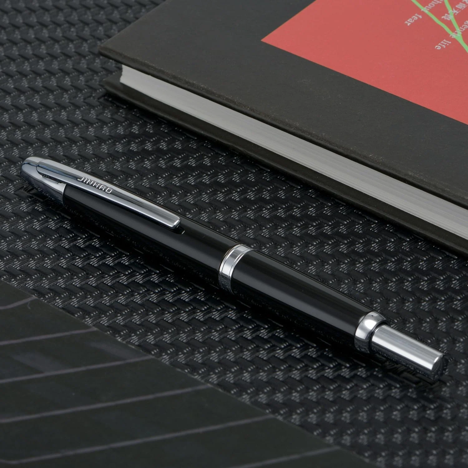 Jinhao 10 Capless Fountain Pen with Box,Retractable Fine Nib with Ink Converter Set (Silver Clip) - Image 36