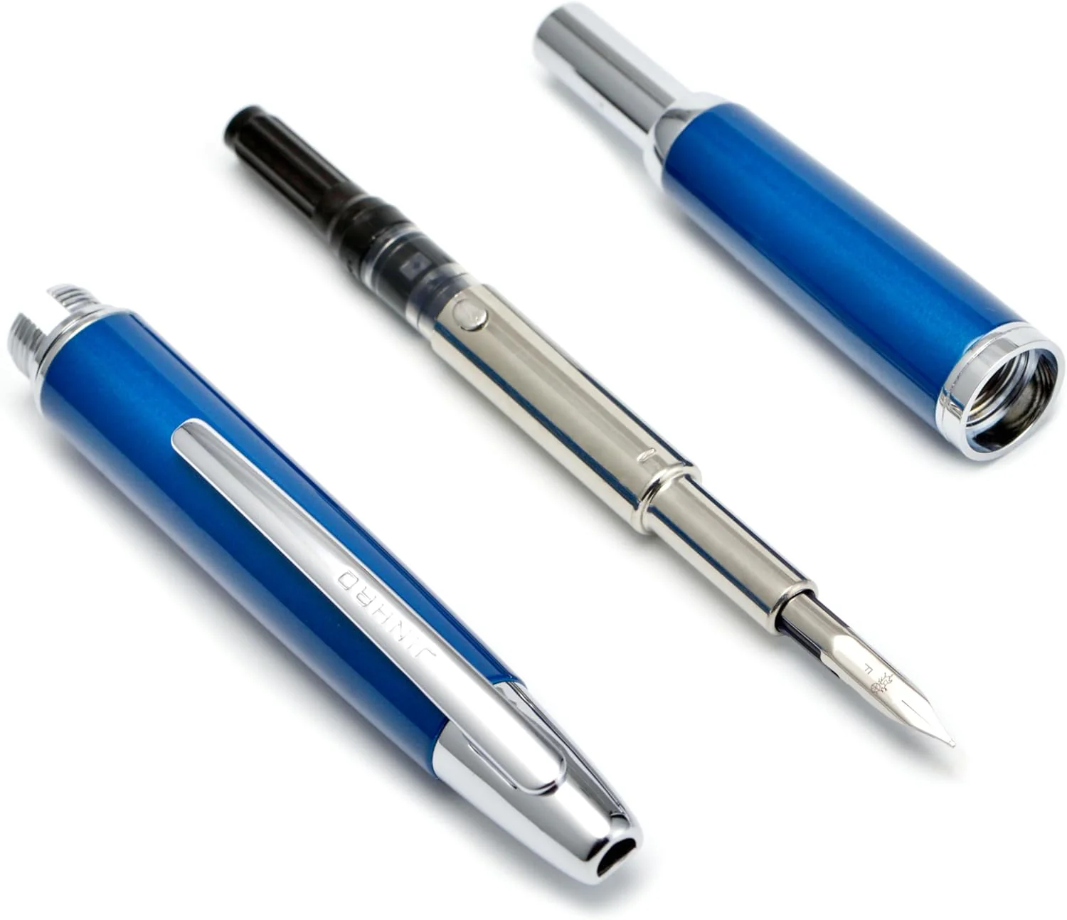 Jinhao 10 Capless Fountain Pen with Box,Retractable Fine Nib with Ink Converter Set (Silver Clip) - Image 40