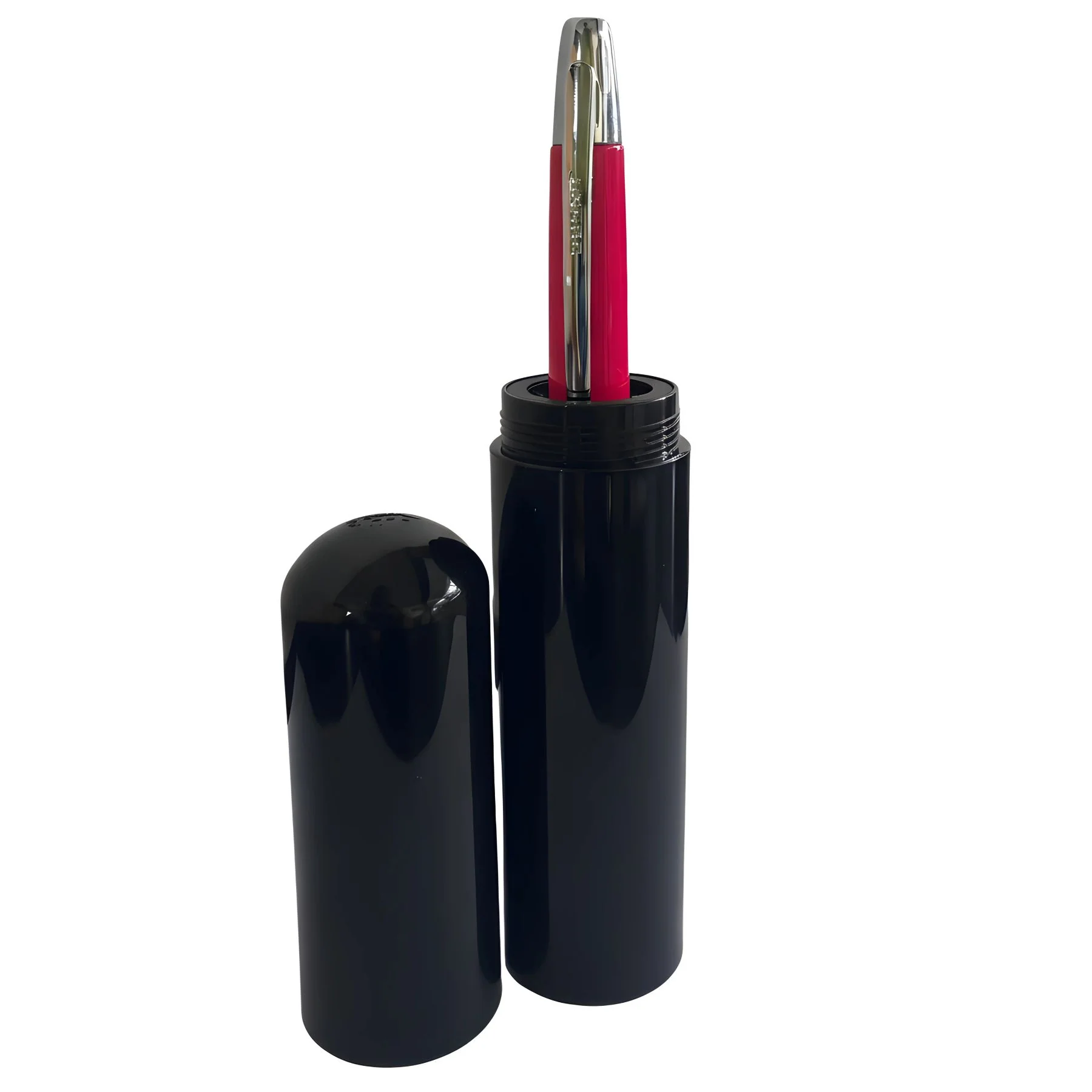 Jinhao 10 Fountain Pen (ONE OF ONE) – Bright Pink with Silver Clip, Retractable Nib, Limited Edition(Comes With A Pen Sleeve & A Pen Case) - Image 6