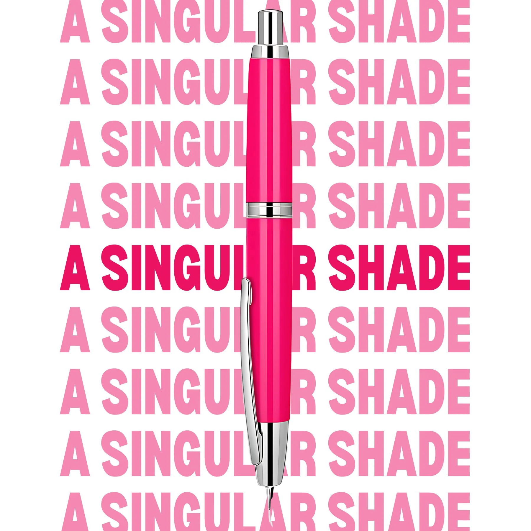 Jinhao 10 Fountain Pen (ONE OF ONE) – Bright Pink with Silver Clip, Retractable Nib, Limited Edition(Comes With A Pen Sleeve & A Pen Case) - Image 7