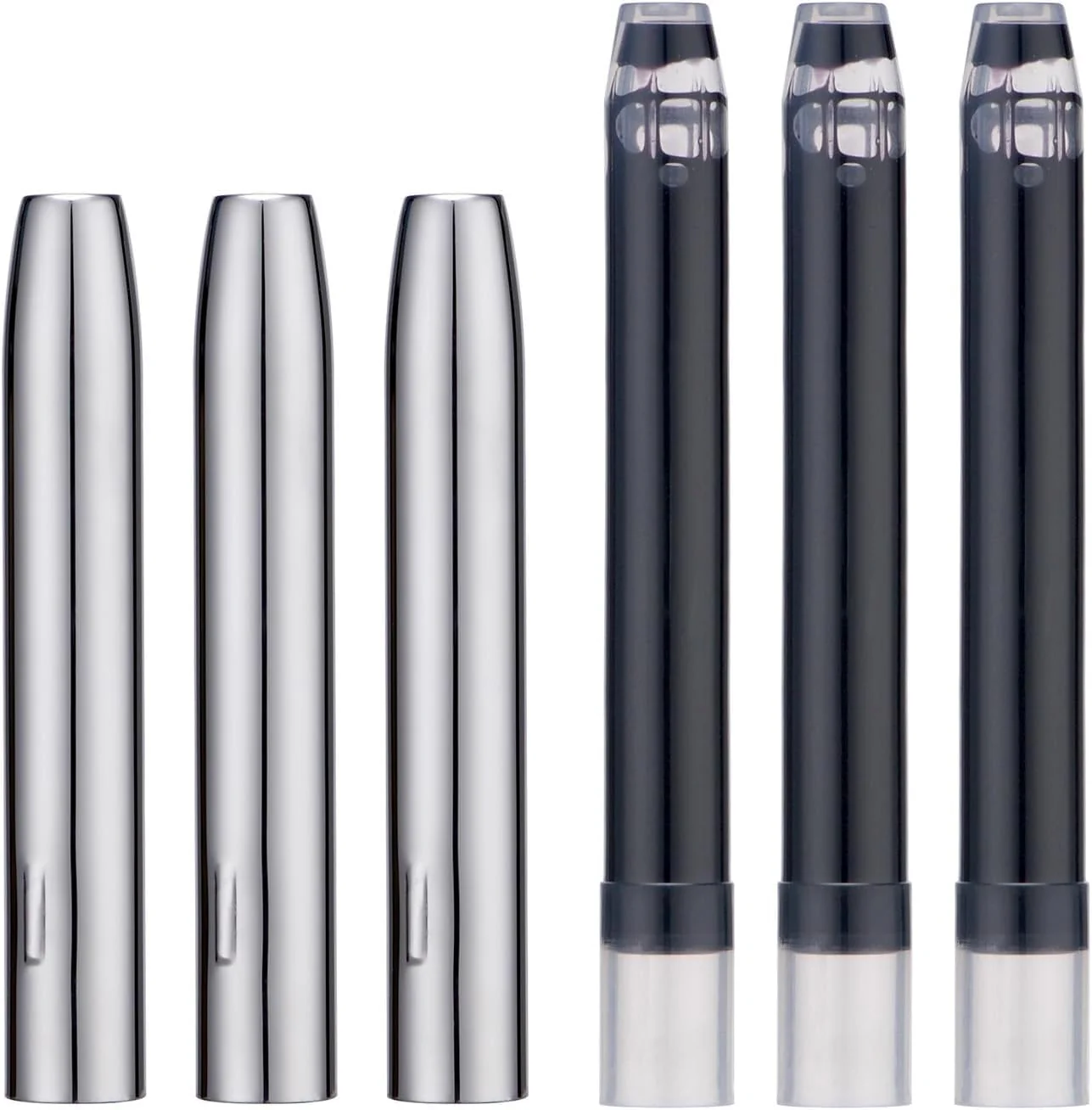 Jinhao 10 Retractable Fountain Pen Accessories – 1 Pack Metal Protector Cap with Black Ink Cartridge - Image 6