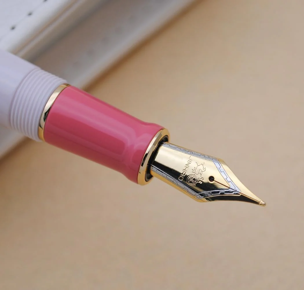 Jinhao 100 Fountain Pen – Guava Pink, Fine Nib, Resin Body, Large Capacity Writing Pen with Converter - Image 2