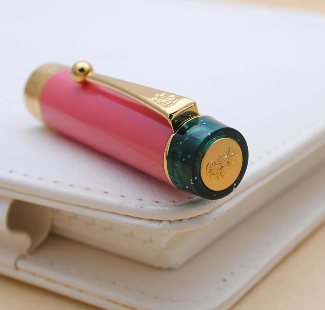 Jinhao 100 Fountain Pen – Guava Pink, Fine Nib, Resin Body, Large Capacity Writing Pen with Converter - Image 4