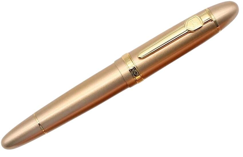 Jinhao 159 Heavyweight Signature Fountain Pen – Shiny Gold with Gold Trims, Streamlined Design, Medium Nib & Ink Converter - Image 2