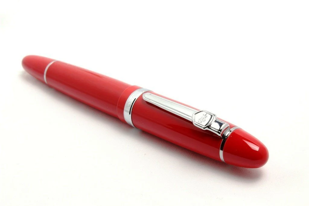 Jinhao 159 Heavyweight Signature Fountain Pen – Shiny Red with Silver Trims, Streamlined Design, Medium Nib & Ink Converter - Image 2