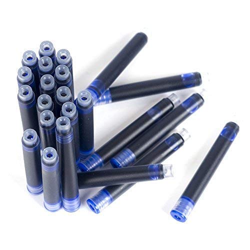 Jinhao 2.6mm Diameter International Standard Fountain Pen Ink Cartridges Refills – Bottled 80pcs (Blue) - Image 3