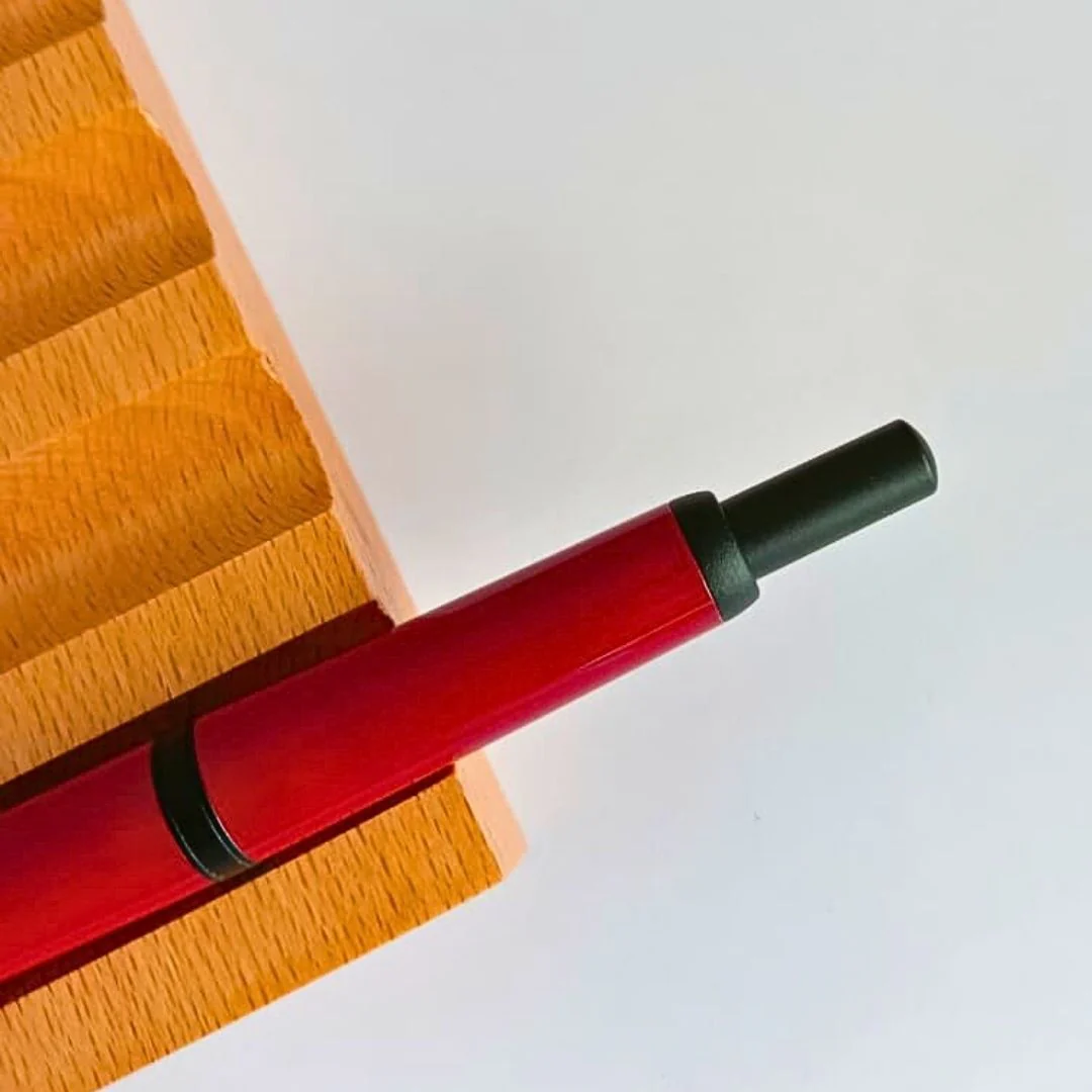 Jinhao 20 Press Retractable Fountain Pen – Palace Red Colors- Plastic Body (Black clip) – Fine & Extra Fine Nib with Converter – Smooth Writing Daily Pen (No Ink Included) - Image 6