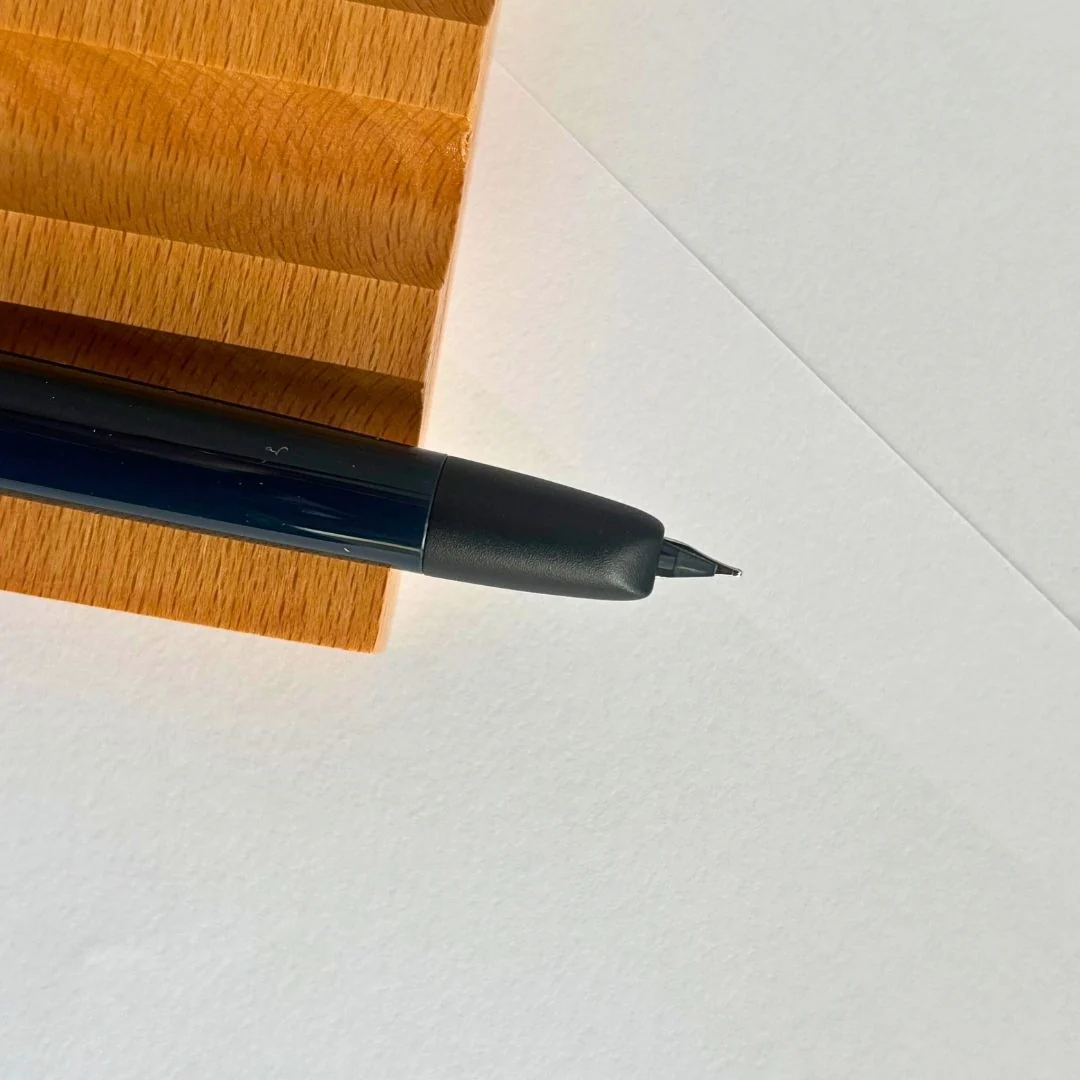 Jinhao 20 Press Retractable Fountain Pen –Dark Blue Colors – Plastic Body (Black clip) -Fine & Extra Fine Nib with Converter –  Smooth Writing Daily Pen (No Ink Included) - Image 6