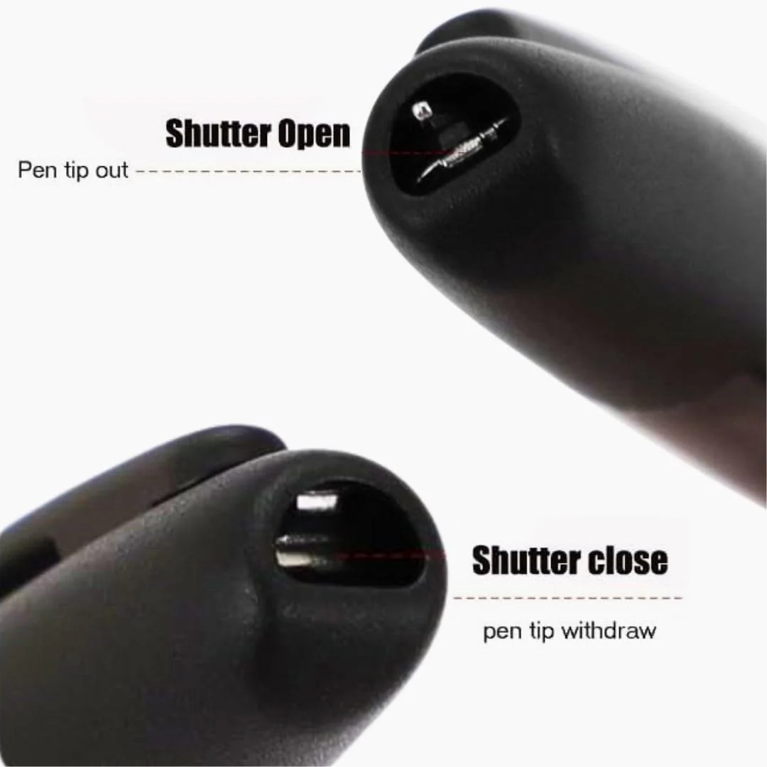 Jinhao 20 Press Retractable Fountain Pen – Transparent Black Colors –  Plastic Body (Black clip) -Fine & Extra Fine Nib with Converter – Smooth Writing Daily Pen (No Ink Included) - Image 6