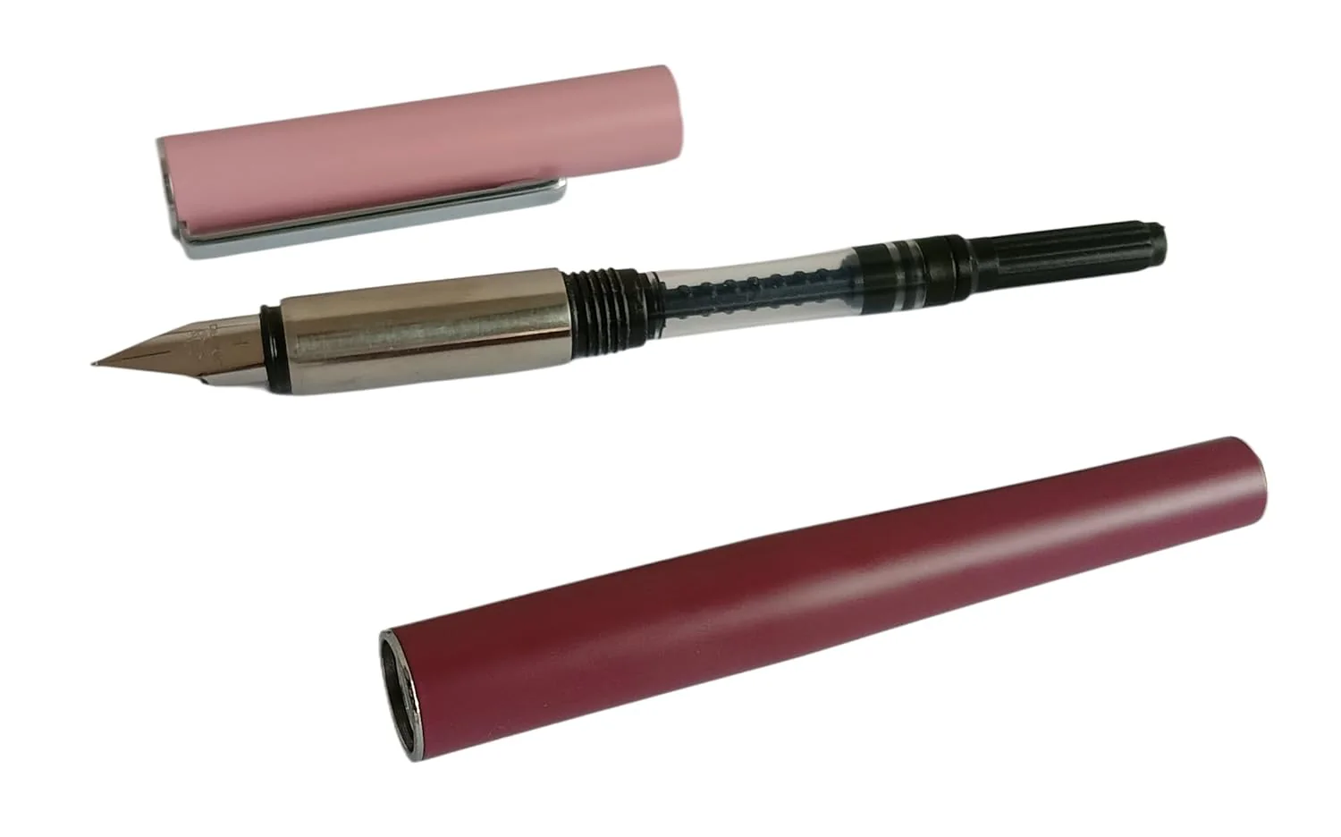 Jinhao 35 Fountain Pen with Converter, Fine Nib, Smooth Writing Pen for Students and Office Use (Pink) - Image 3