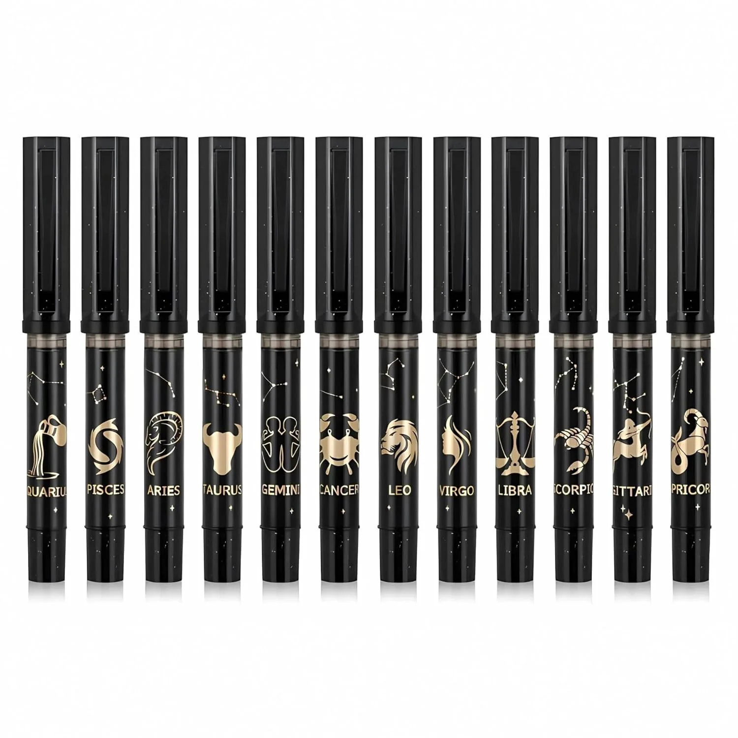 Jinhao 58A Zodiac Constellation Fountain Pen – Fine Nib (0.5mm), Black Resin Body with Ink Converter - Image 13