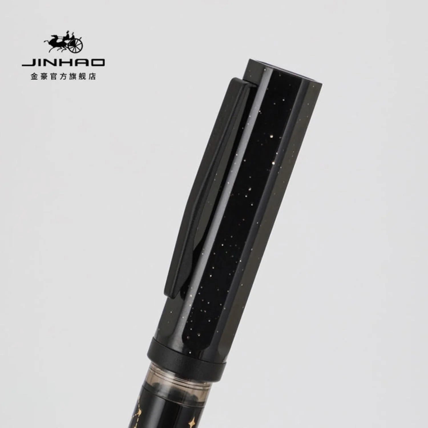 Jinhao 58A Zodiac Constellation Fountain Pen – Fine Nib (0.5mm), Black Resin Body with Ink Converter - Image 17