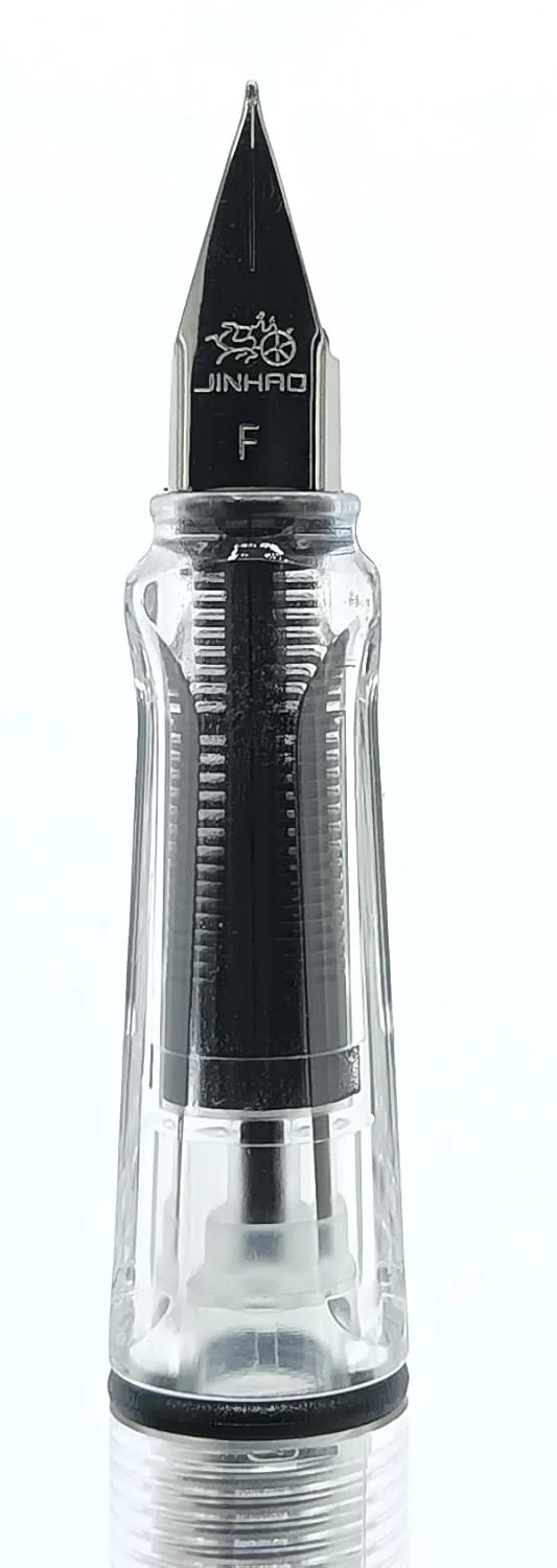 Jinhao 599 Alstar Designer Transparent White Fountain Pen - Fine Nib, Smooth Writing Pen for Students and Office - Image 3
