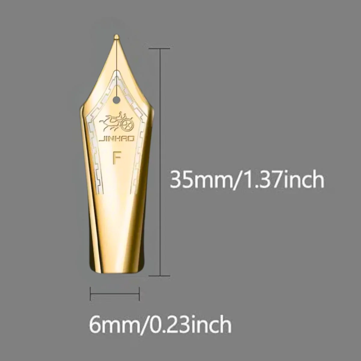 Jinhao #6 Size Original Fountain Pen Nibs – Fine Tip (Pack Of 2) – Compatible with Jinhao X450/X750/100/159 and More - Image 3