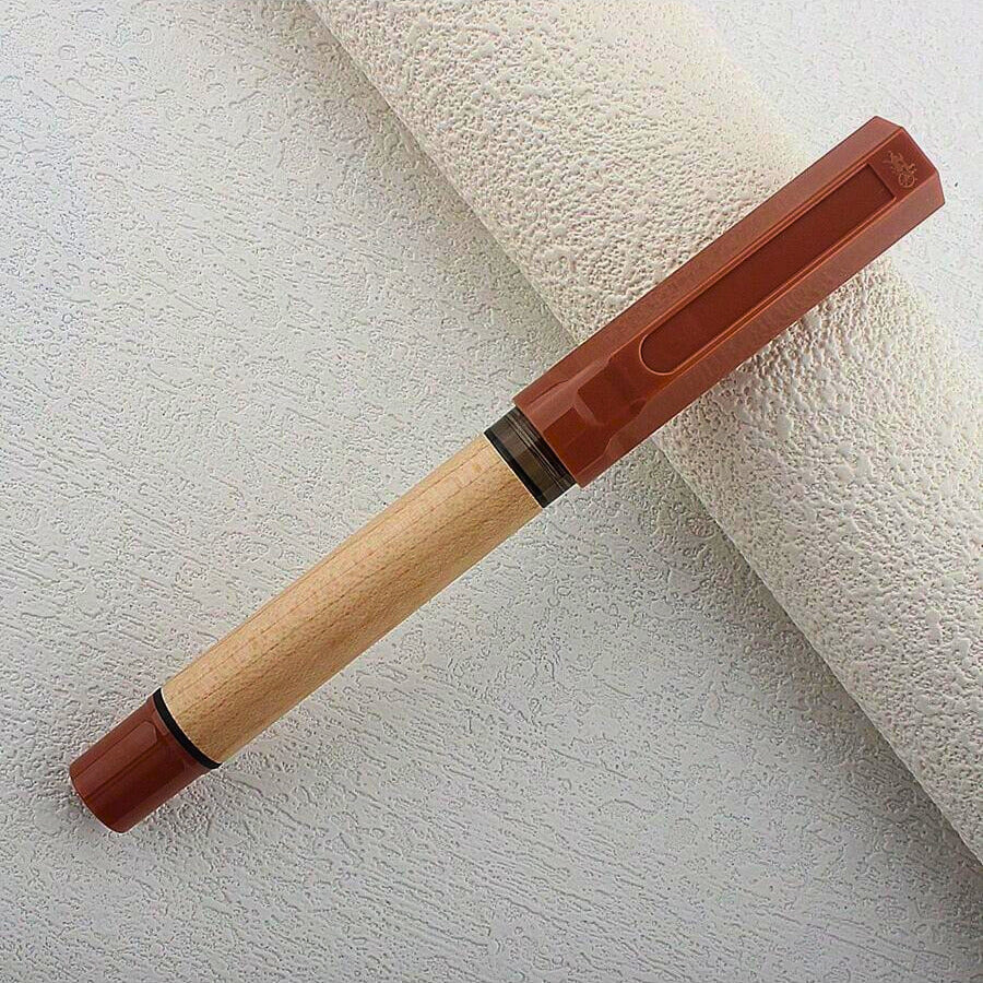 Jinhao 62 Wooden Fountain Pen - Fine Nib (0.5mm) with Converter, Perfect for Calligraphy, School, and Office Use - Image 5