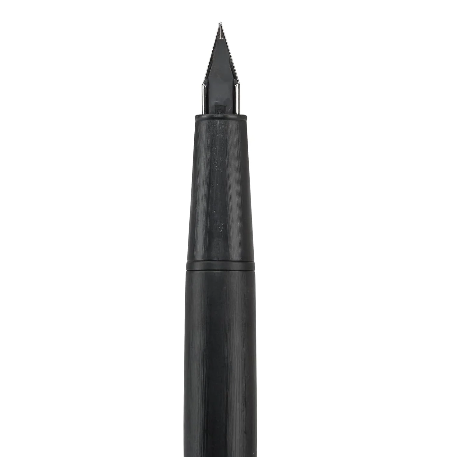 Jinhao 80 Matt Black Fiber Brushed Fountain Pen, Iridium Fine Nib, Black Clip with Ink Converter - Image 5