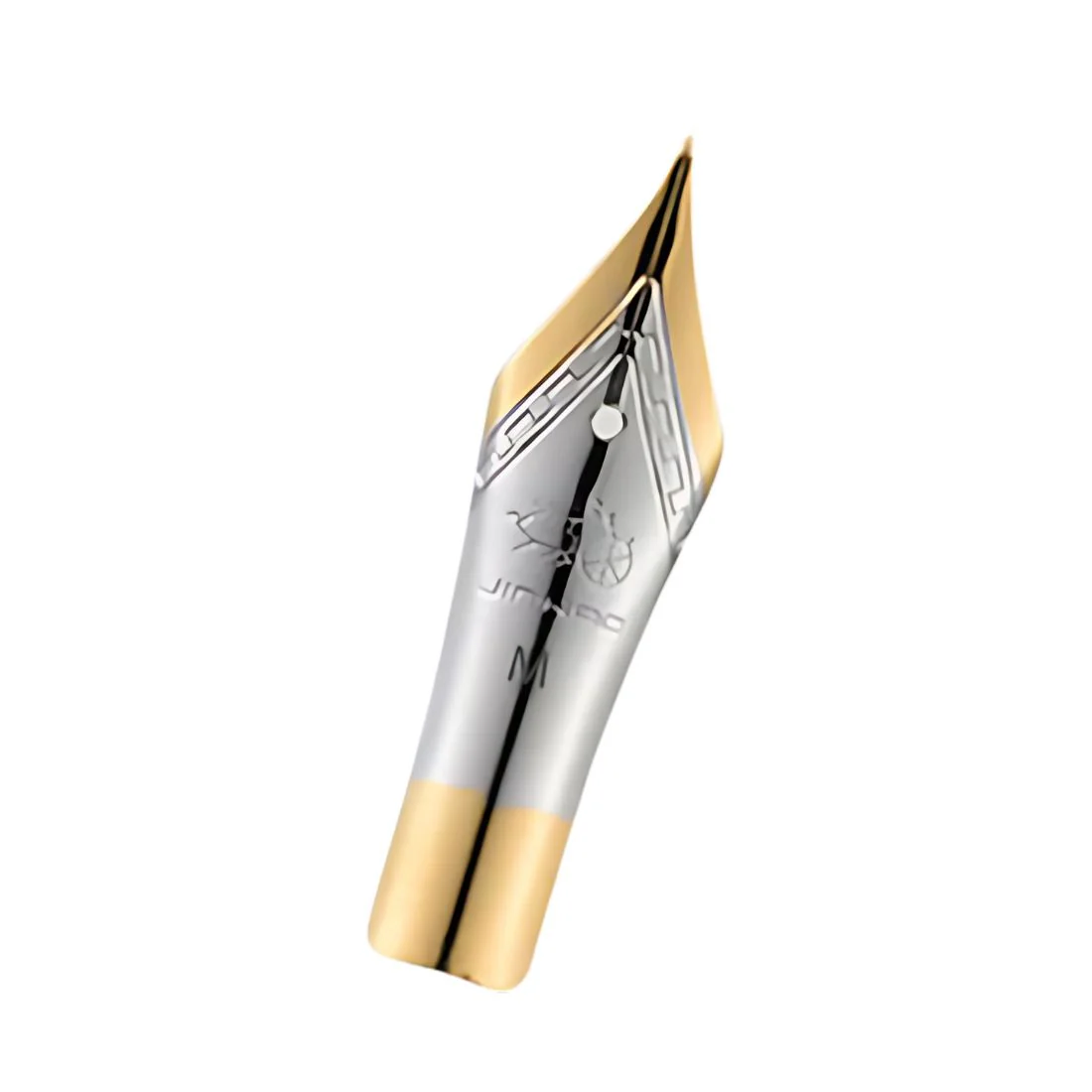 Jinhao 82 Fountain Pen Nib – Silver with Gold Trim (Pack Of 2)| Extra Fine, Fine, Medium and Bent Calligraphy Nib Options - Image 3
