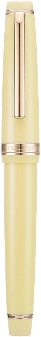 Jinhao 82 Fountain Pen with Gold Clip, Iridium Fine Nib & Ink Converter – Yellow - Image 2