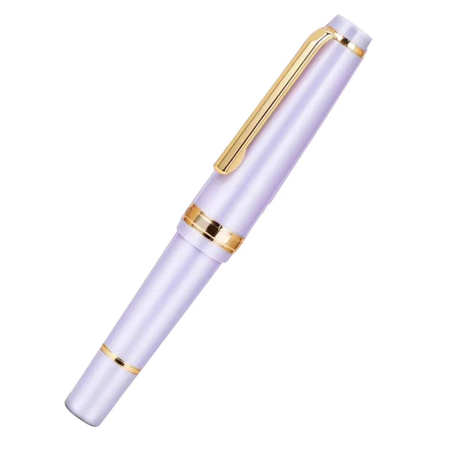 Jinhao 82 Mini Fountain Pen , Smooth Writing Pocket Pen, Gold Trim, Acrylic Purple-Green, Includes Converter - Image 3