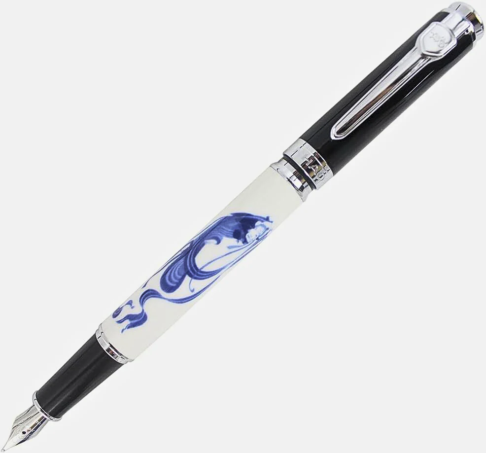 Jinhao 8802 Fountain Pen, Fairy Maiden Painting, Medium Nib, Elegant Writing Pen - Image 2